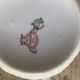 Coffee set six cups Limoges porcelain floral decoration