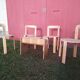 Living set with 4 chairs and a coffee table Bruno Rey