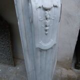 19th century Carrara marble fireplace