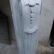 Cheminnée en marbre de Carrara XIXème