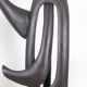 Antonine de Saint Pierre. Curved metal sculpture. Contemporary work.