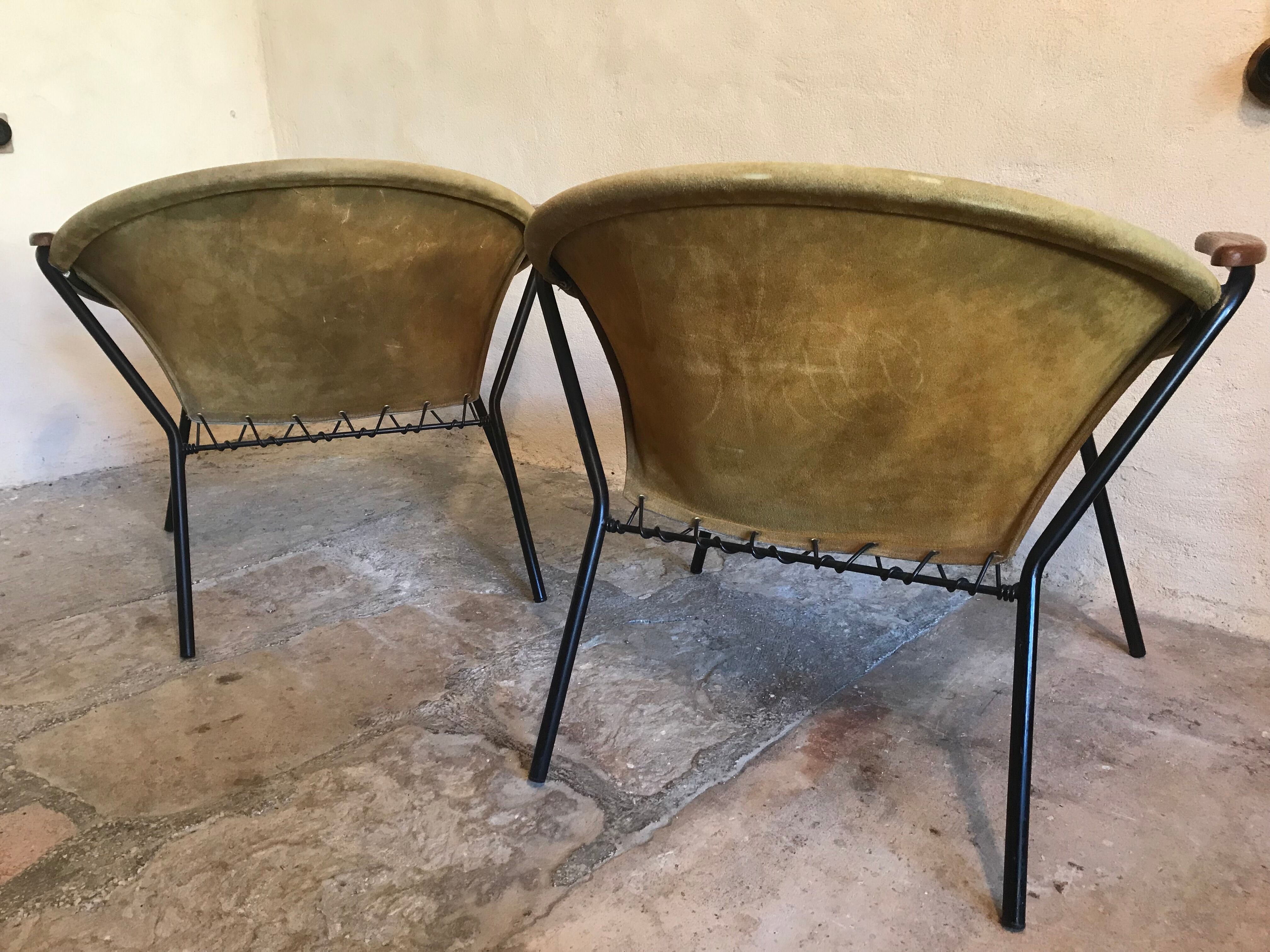 Paire de fauteuils Balloon Chair par Hans Olsen 1960 Danemark