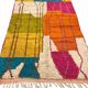 Multicoloured handmade wool Berber rug – 162 × 257 cm