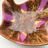 Vintage Vallauris decorative plate from the 50s/60s – glazed ceramic