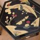 Chinese side table in Chinese lacquer by Franklin Mint vintage