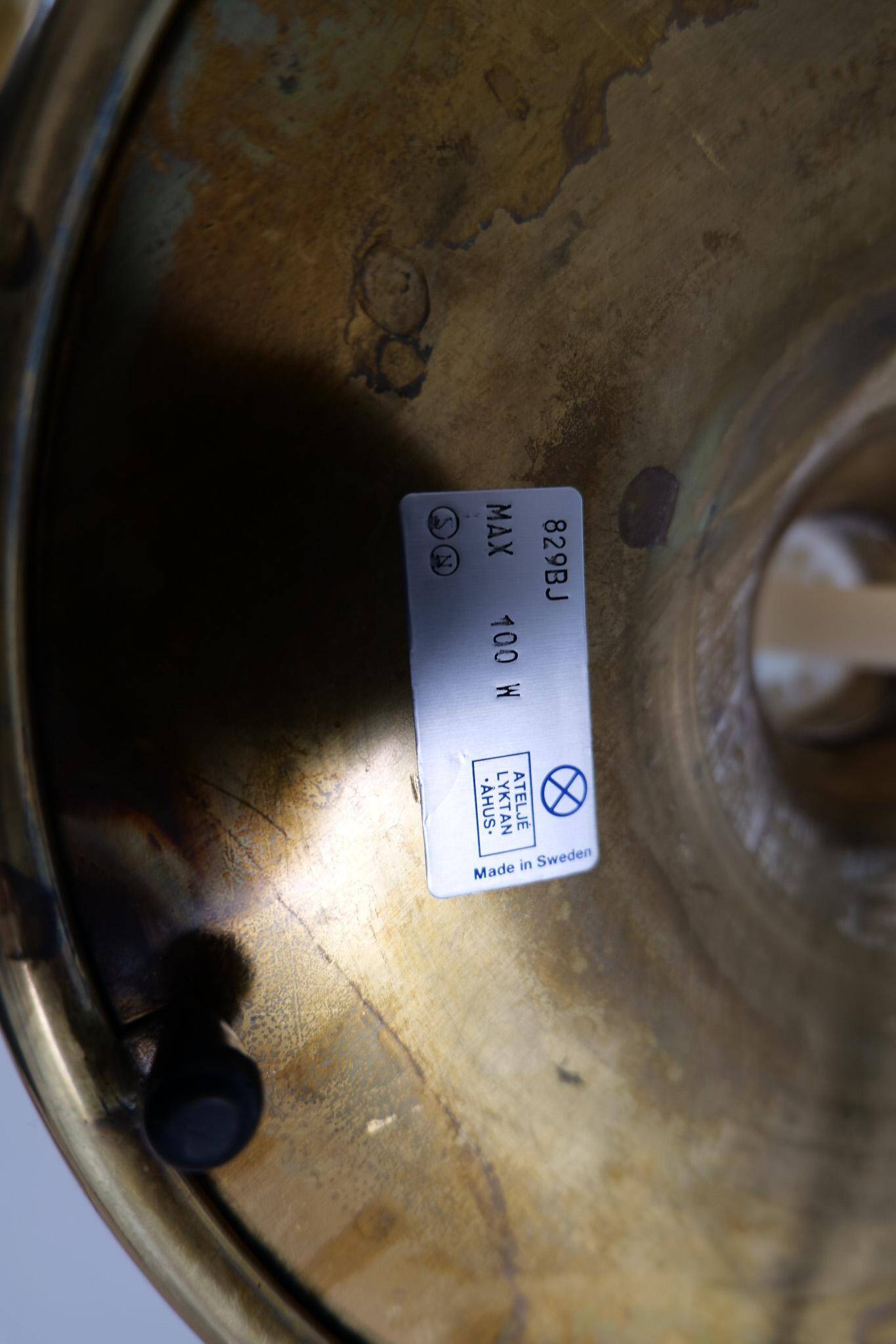 Pair of "Bumling" table lamps mid-century modern Ateljé Lyktan, 1960s