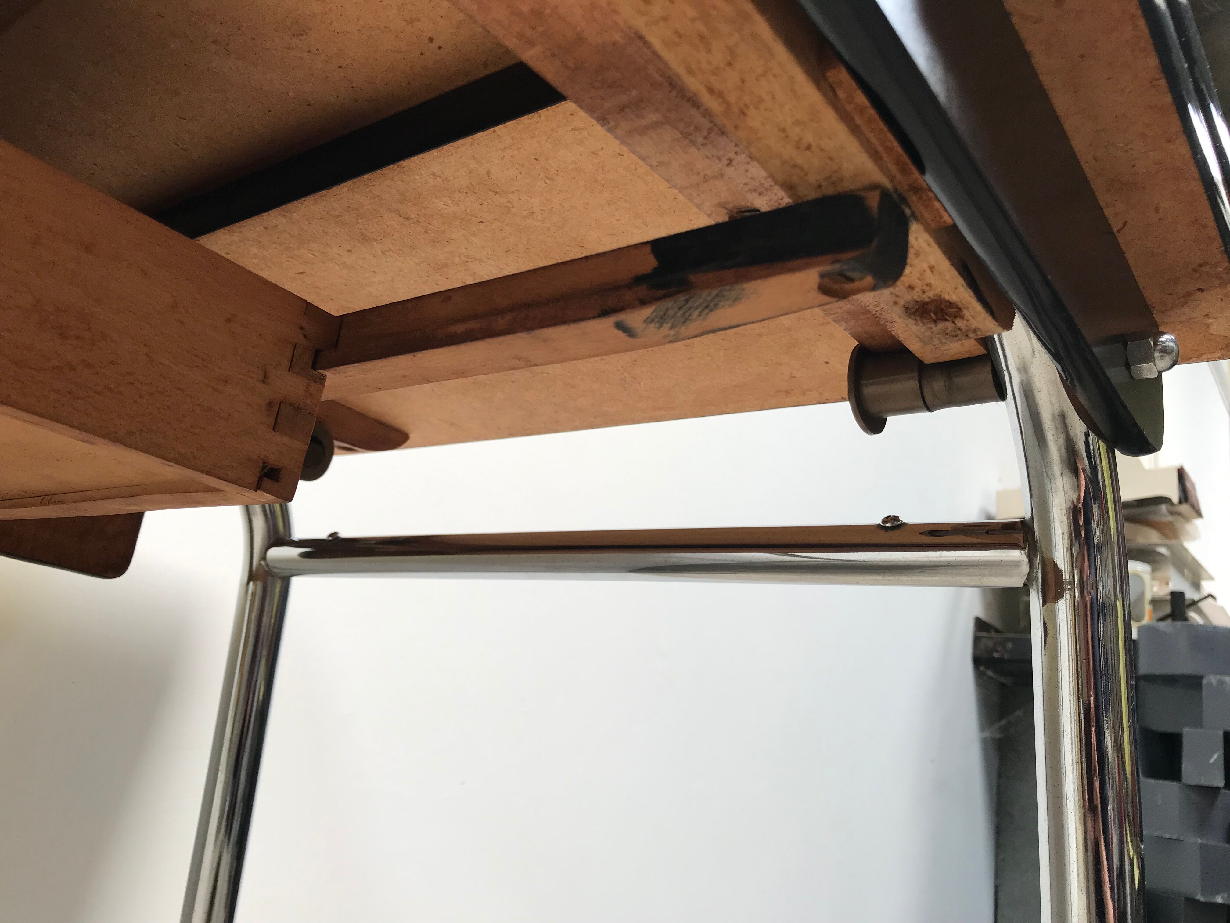 Yellow formica table