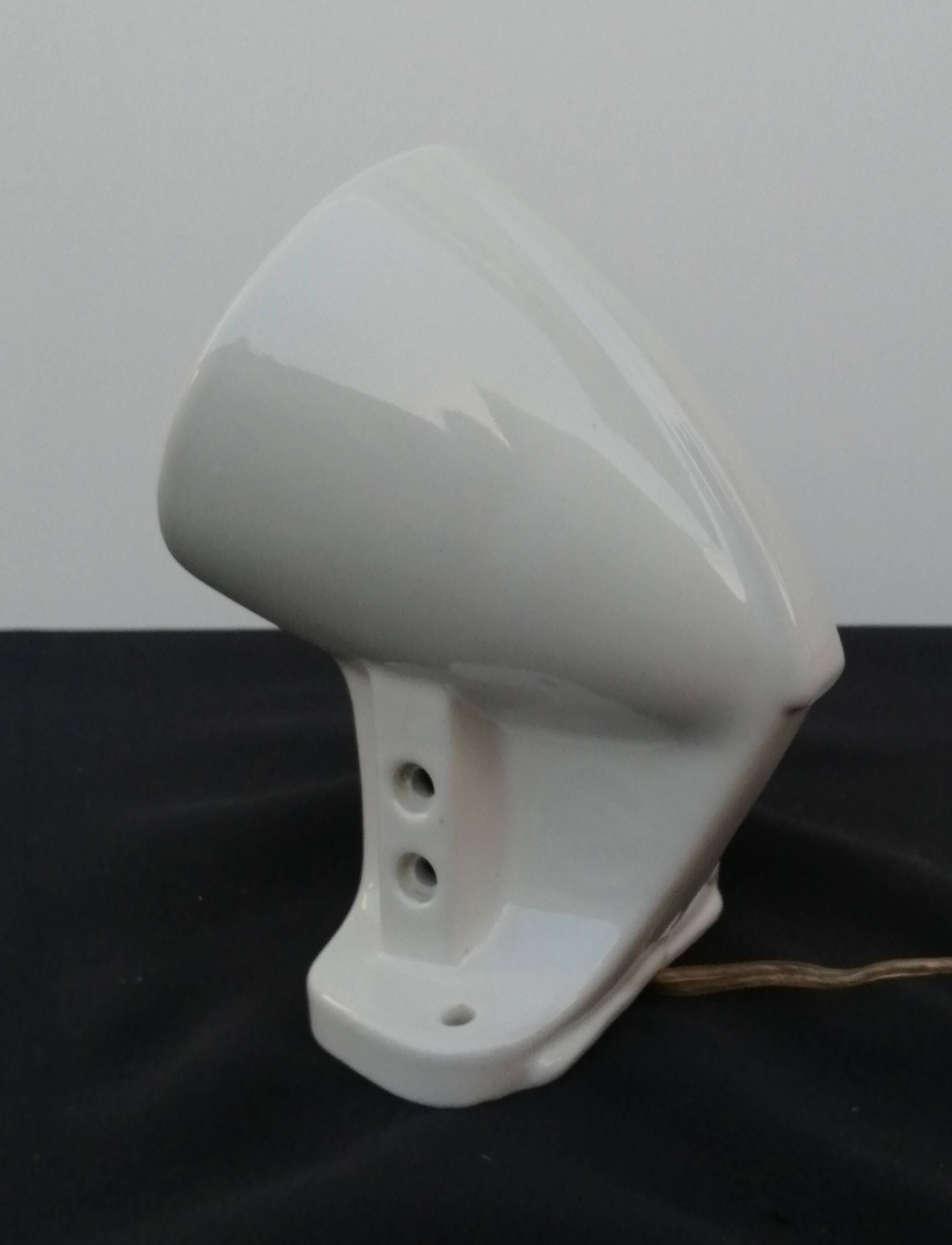 Porcelain wall lamp made in Spain vintage 1930