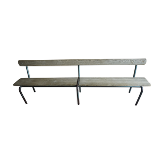 School bench in wood