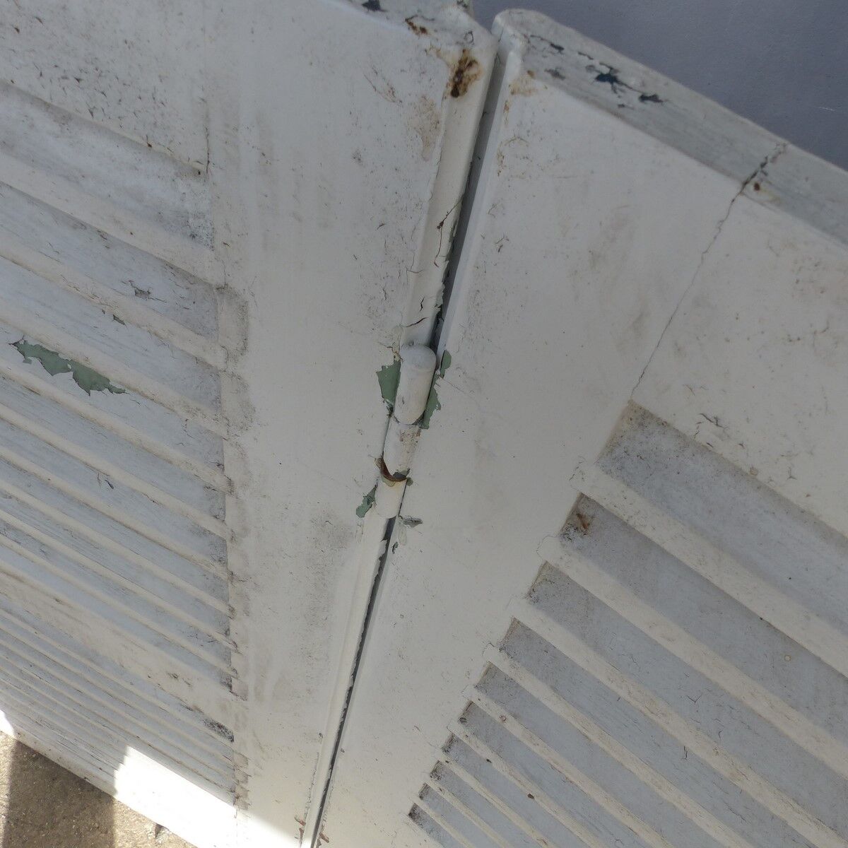 Set of 3 shutters louvers shabby height 123 cm