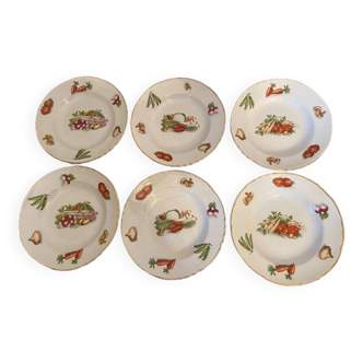 Vintage ceramic soup plates