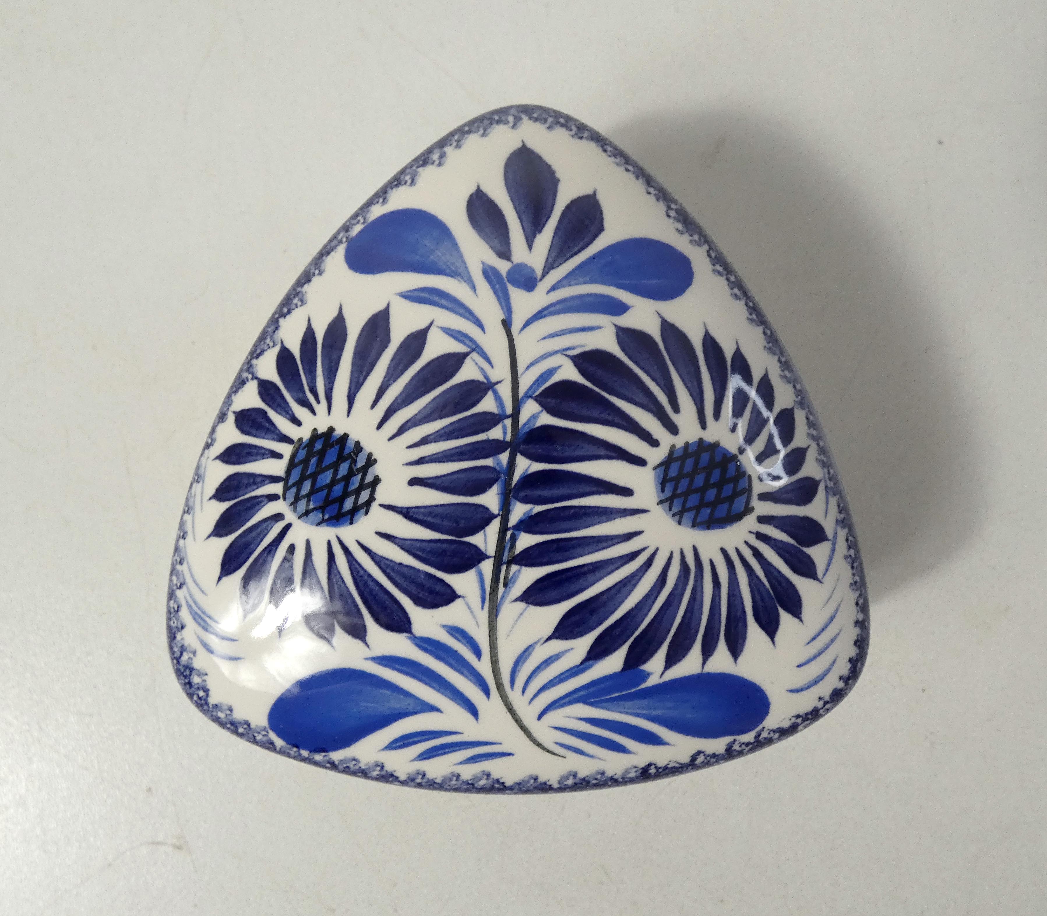 Quimper signed FAB faience box