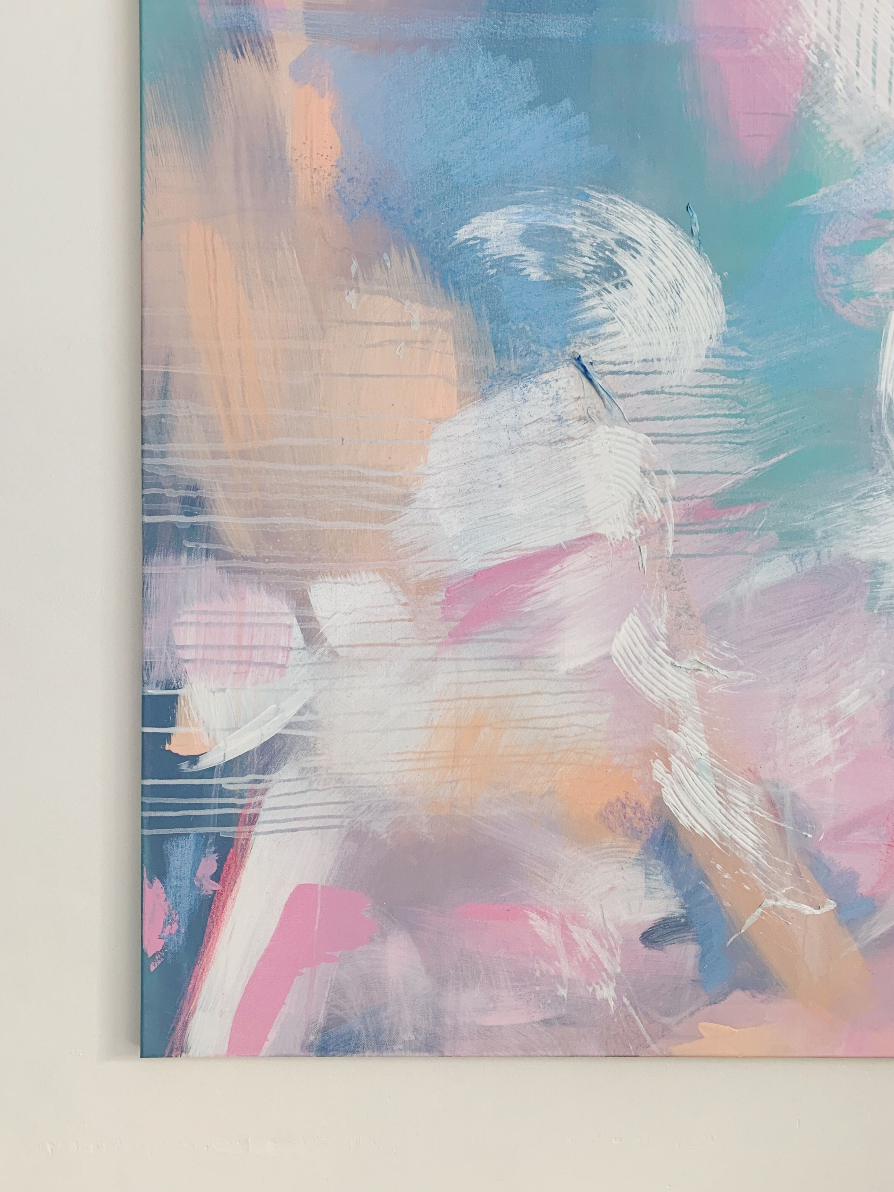 Canvas of modern abstract art, "Take on Me"