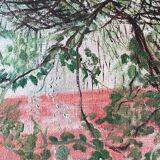 Vintage 70s landscape painting