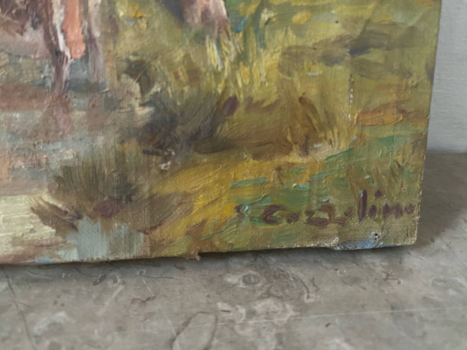 Country landscape signed