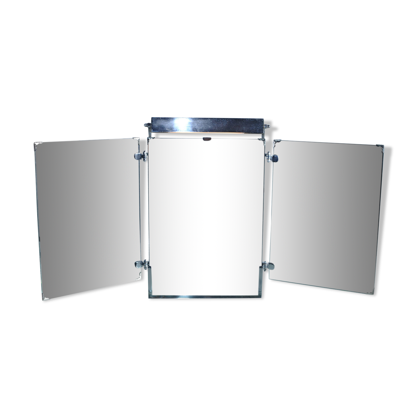 Brot triptych mirror on glass slab / year 30/40