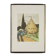 Modern lithograph signed Ardengo Soffici Haystack and Cypress 1962
