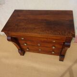 Antique solid walnut chest of drawers