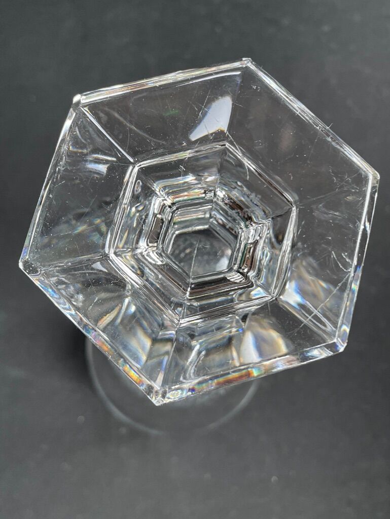 Sèvres crystal vase stamped