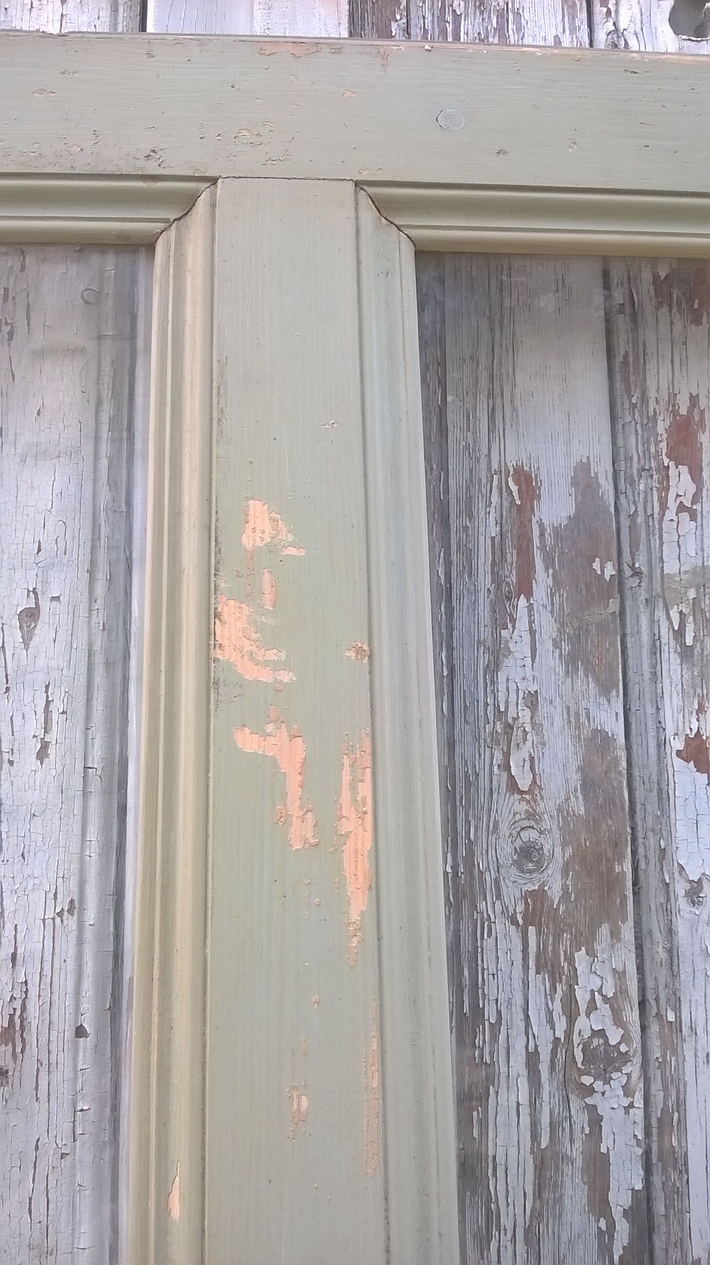 Old glazed interior door