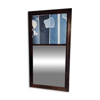 Trumeau mirror with abstract decoration