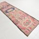 Pink & Navy Blue. Turkish Runner Rug, 90x350Cm