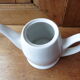 Guy Degrenne teapot in white porcelain and stainless steel