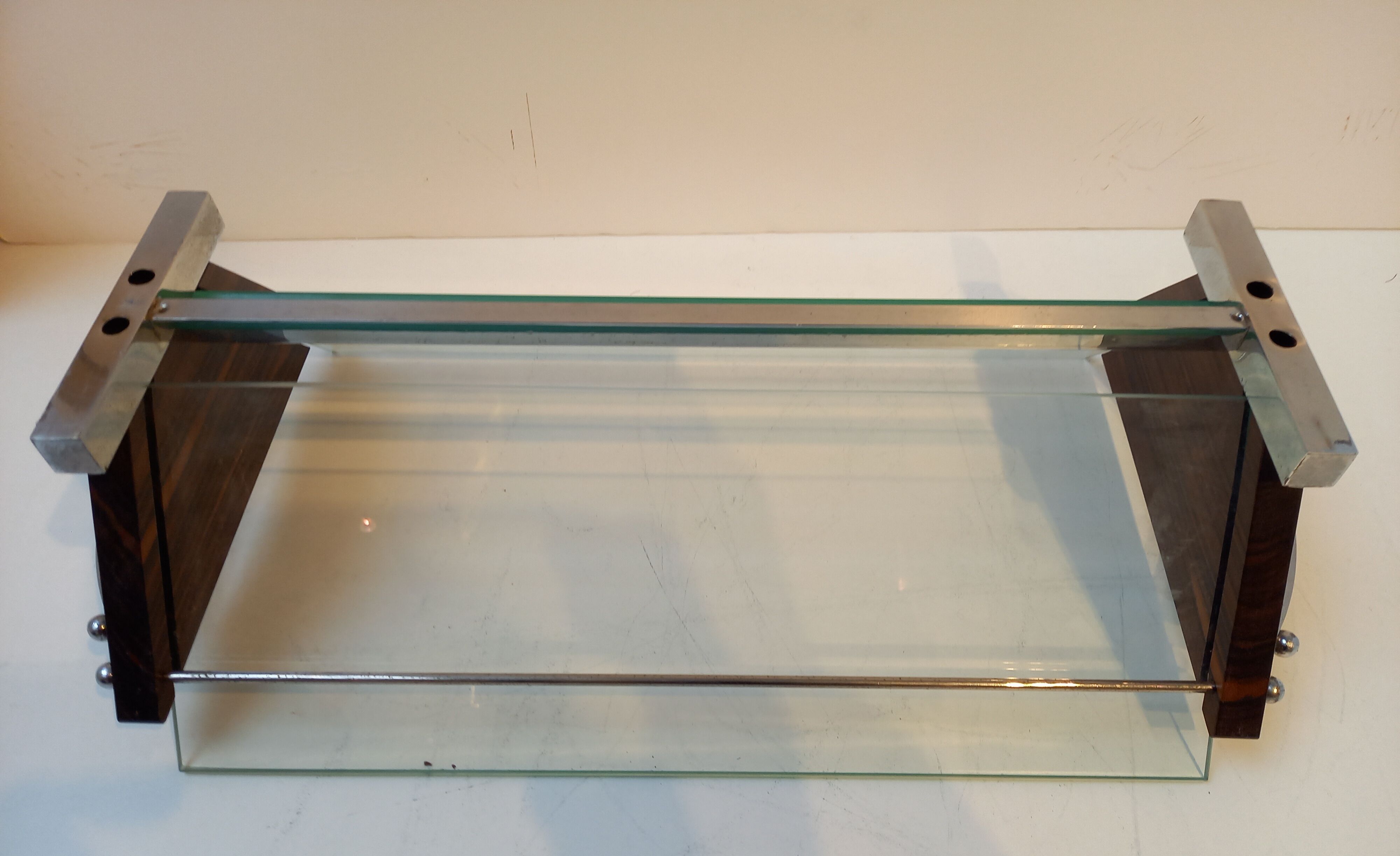 Coupe à fruits en palissandre de Macassar 1930