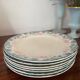 Set of 7 Longwy Art Nouveau plates