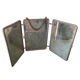 Miroir de barbier triptyque vintage