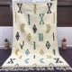 Handmade pure wool azilal rug size 150 x 250 cm