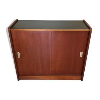 Vintage storage furniture sliding doors