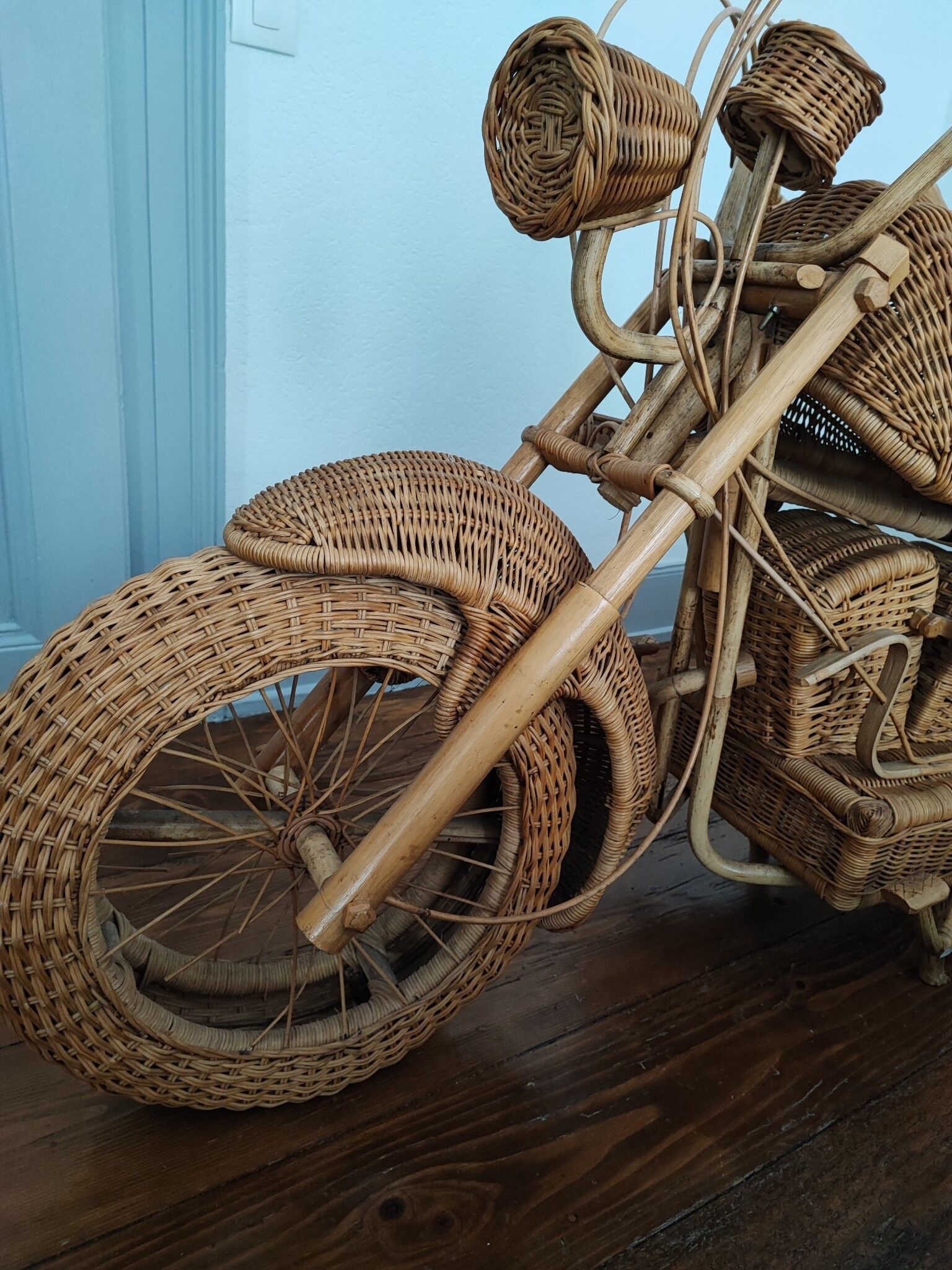 Rattan motorcycle Harley Davidson rattan