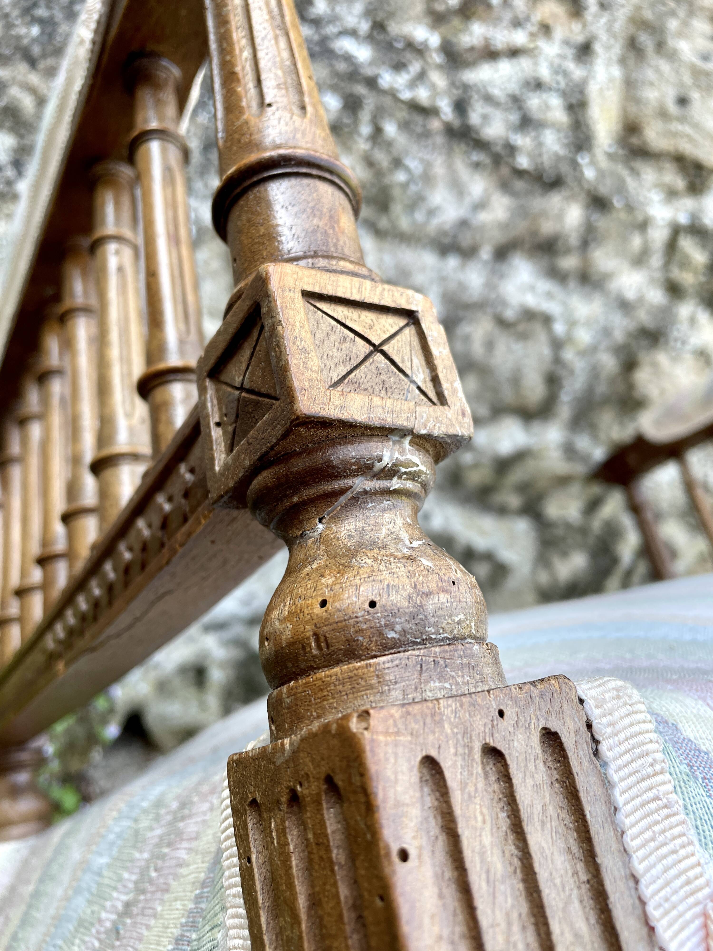 Louis XVI piano bench