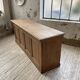 2m pine counter or central island with storage