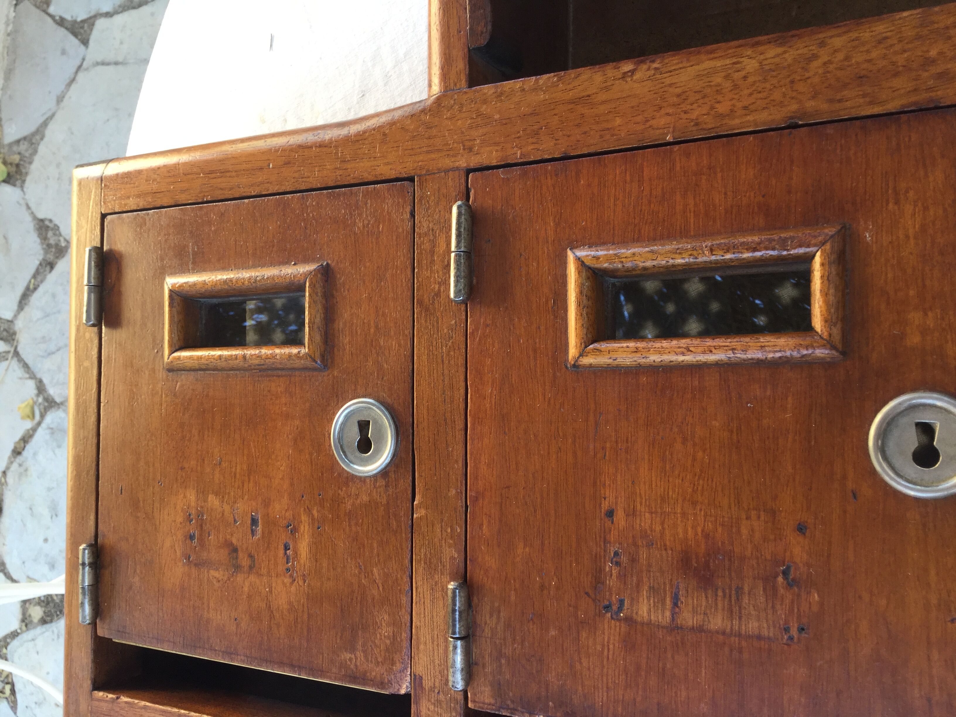 Old building mailboxes