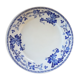 Assiette en faïence à décor de fleurs