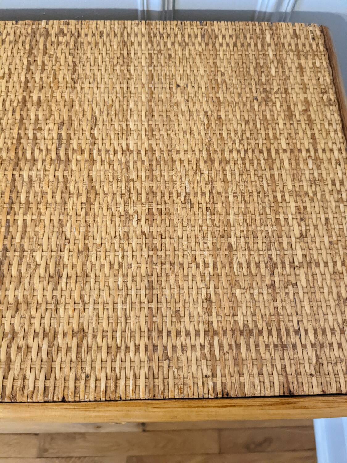Rattan and wicker chest of drawers