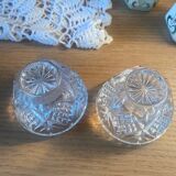Pair of crystal candlesticks