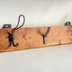 Vintage School Coat Rack in Wood and Steel