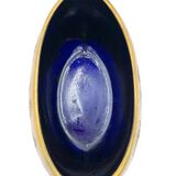 Crystal and copper shuttle cup Léon Ledru Val Saint Lambert