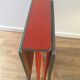 Table pliante pliable formica orange vintage