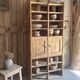 Antique workshop cabinet with compartments and doors