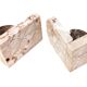 Antique marble bookends / pair