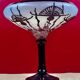 Large plant bowl vase of Thistles Signed Le Verre Français Art Nouveau 192