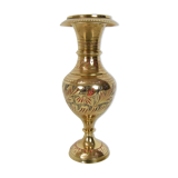 Vase en laiton du milieu du siècle années 1960