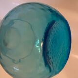 Bouteille en verre bleuté par blenko année 60