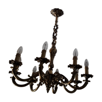 Bronze chandelier 8 branches