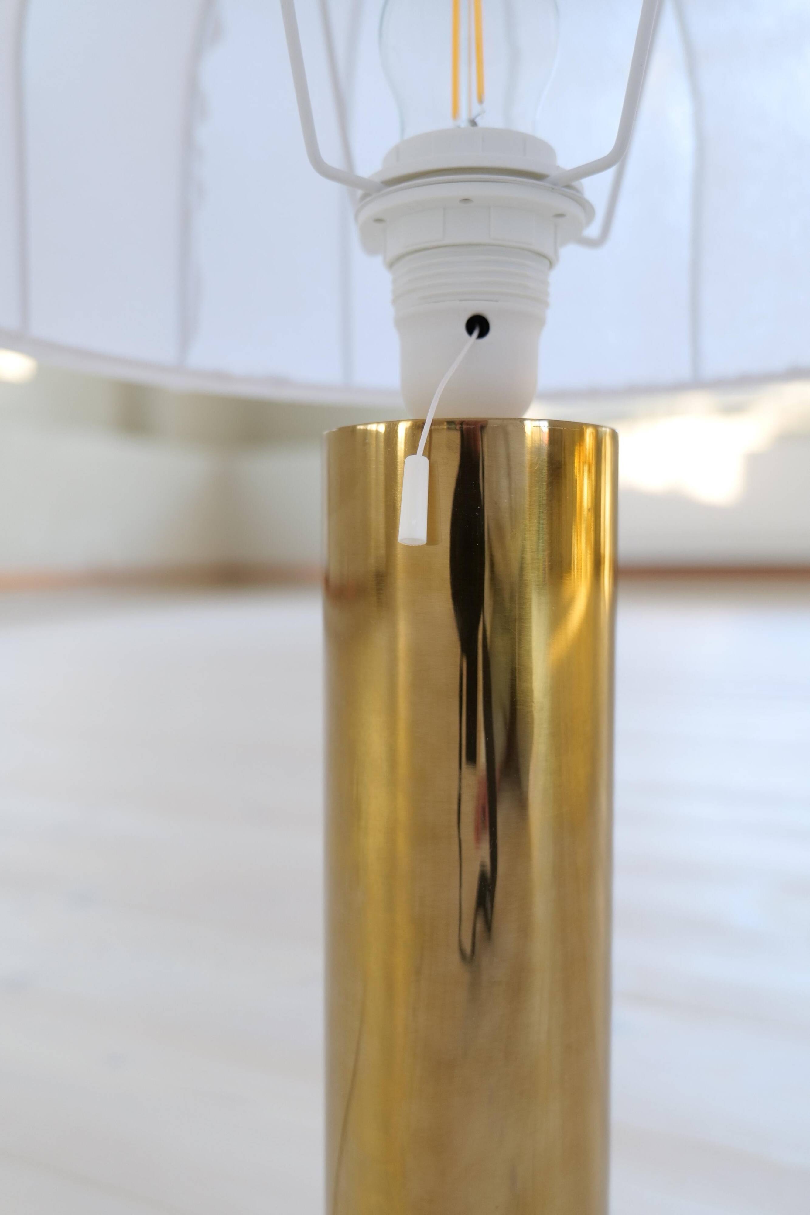 Midcentury Brass Table Lamp Bergboms B-09, 1960s, Sweden