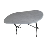 Bistro oval marble table